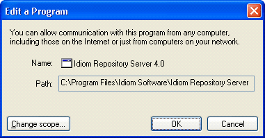 Image:Firewall Configuration  - Windows XP